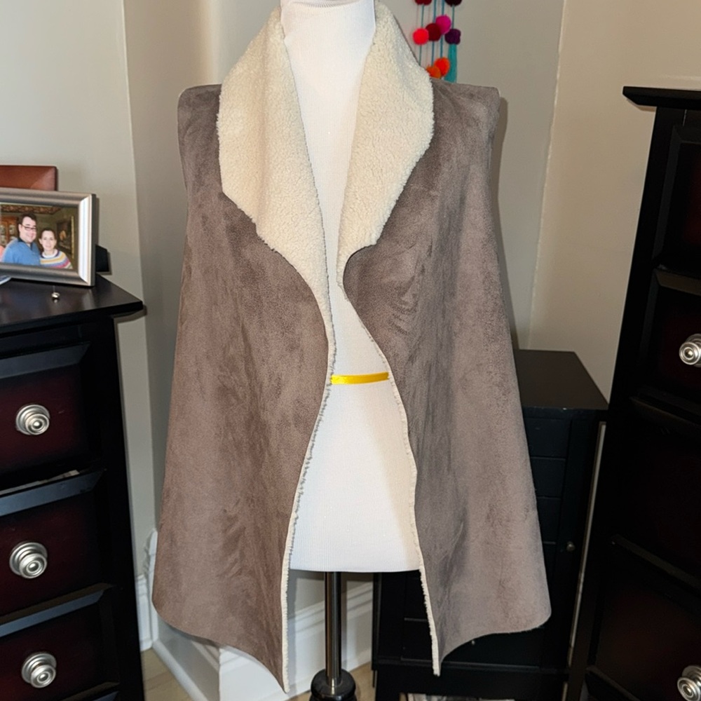 Faux Suede Vest